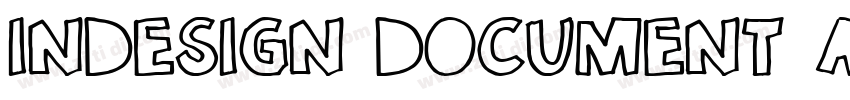 InDesign document a字体转换